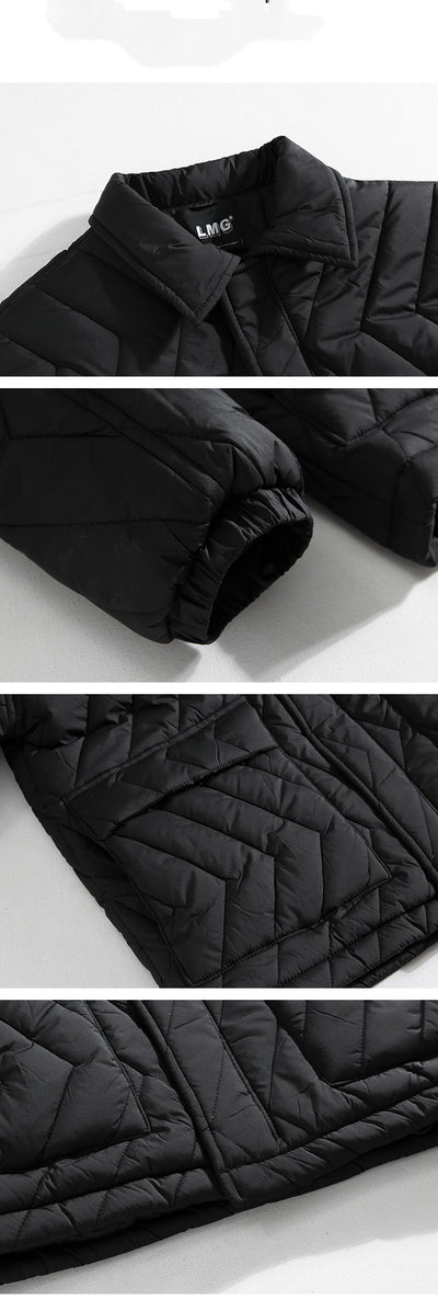 Chaqueta Polo de Algodón para Hombre Estilo Coreano Invierno - Image 2