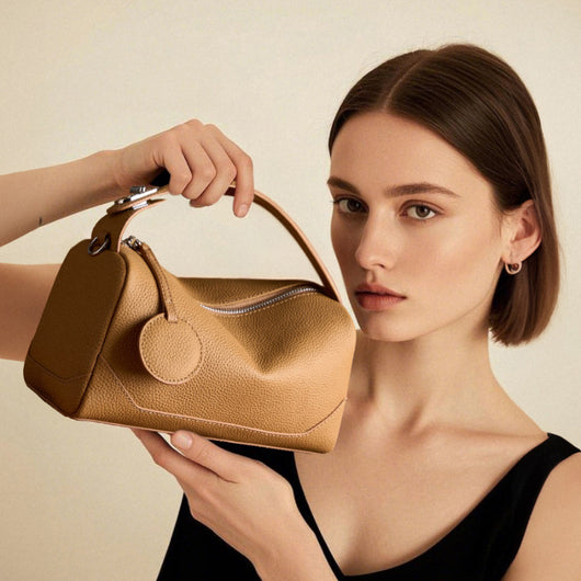 Bolso Crossbody de Cuero Genuino para Mujer - Portátil y Elegante - Image 4