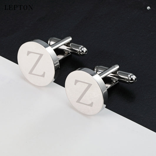 Gemelos Iniciales para Hombre - Letra A con Clip de Cuello