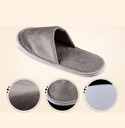 Pantuflas Acolchadas Reutilizables tipo Felpa para Hospedaje - Image 6