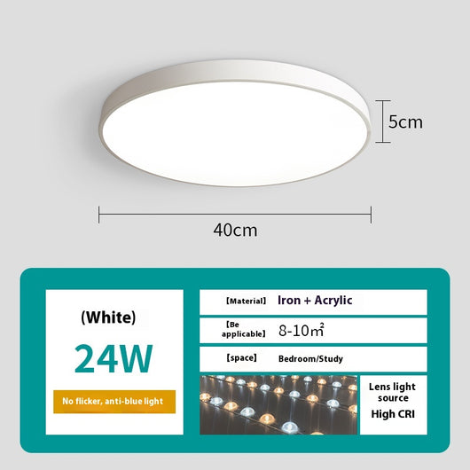 Lámpara de Techo LED Redonda Minimalista para Sala de Estar - Image 10