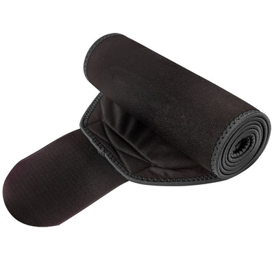 Person wearing a black neoprene abdominal waist trainer, with visible sweat on their toned midsection. - Image 8