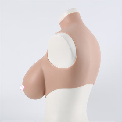 Prótesis de Seno de Silicona con Cuello Alto Relleno para Transformismo - Image 29