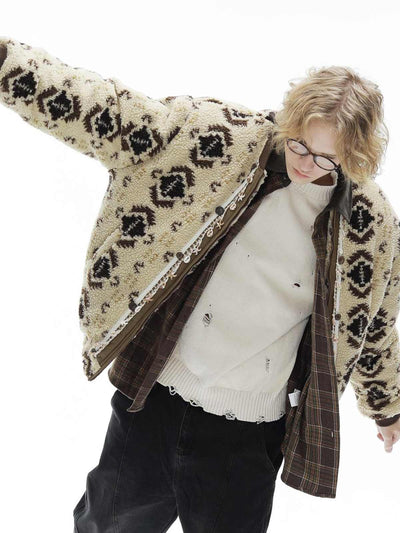 Chaqueta de Lana de Cordero Gruesa con Forro Polar para Hombre - Image 9