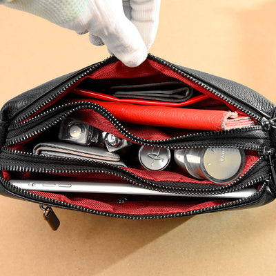 Bolso Bandolera de Cuero Genuino para Mujer - Diseño Monocapa Elegante - Image 11