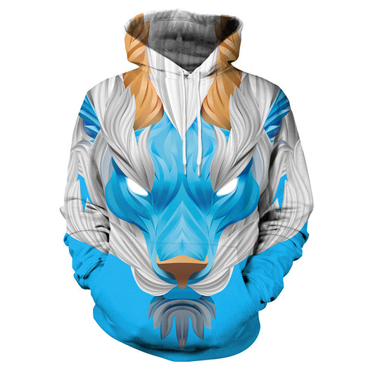 Sudadera con Estampado 3D del Zorro de Nueve Colas Multicolor - Image 11