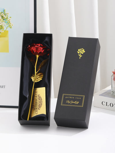 Rosa Dorada con Lámina de Oro - Regalo Creativo Perfecto para Niñas - Image 14