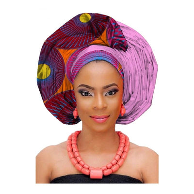 Turbante de Algodón con Estampado Africano - Image 6