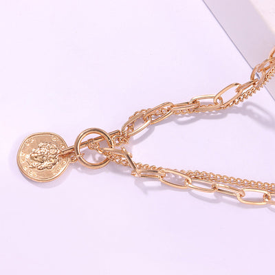 Collar Colgante Doble Cadena Elegante para Mujer - Image 8