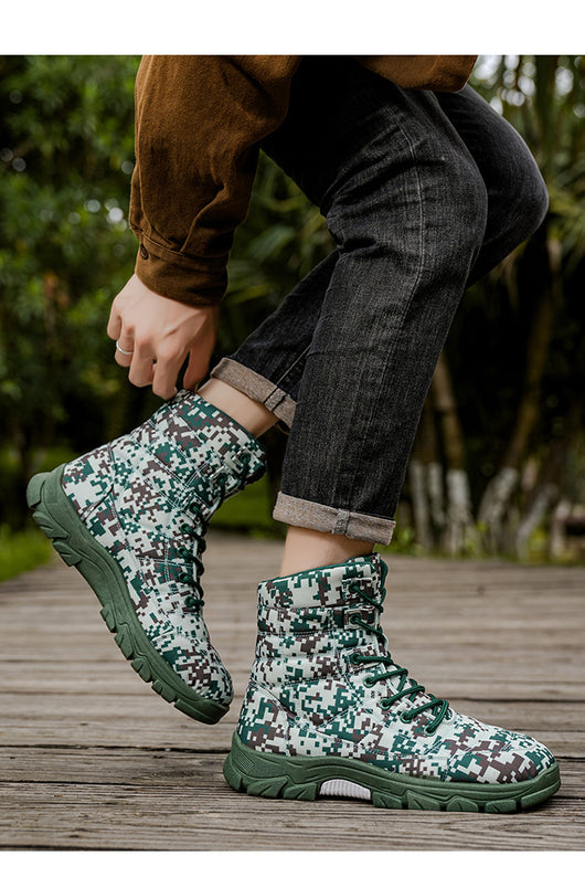 Botas de Senderismo Camuflaje Talla Grande con Forro Polar y Suela Reforzada - Image 12