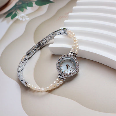 Reloj Pulsera de Perlas Agua Dulce 6A Natural - Diseño Versátil de Alta Gama - Image 3