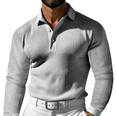 Camisa Slim-fit de Manga Larga con Solapa para Hombre - Image 10