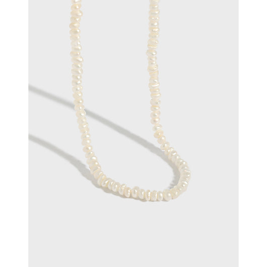 Collar de Perlas Barrocas Cultivadas en Agua Dulce Plata 925 para Mujer - Image 2