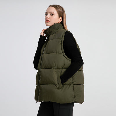 Chaleco Térmico Acolchado sin Mangas con Cuello Alto para Mujer - Image 11