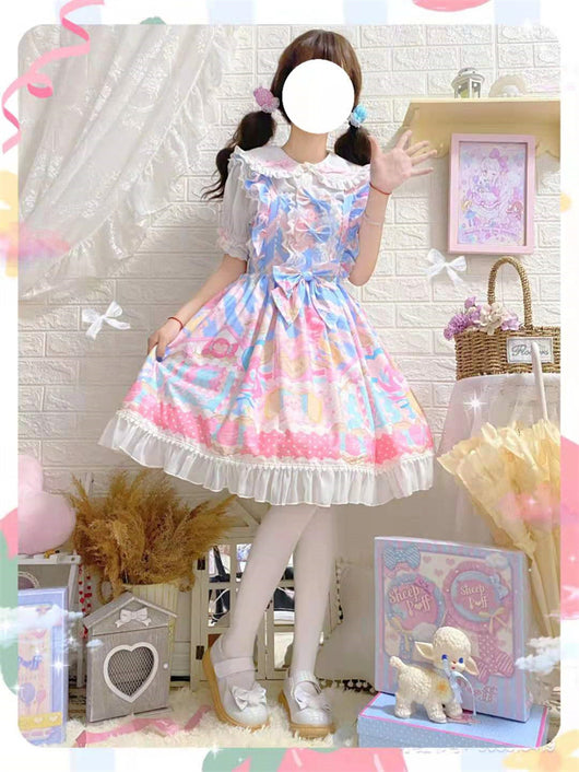Vestido JSK Lolita Kawaii con Tirantes - Diseño Casa de Dulces para Verano - Image 9