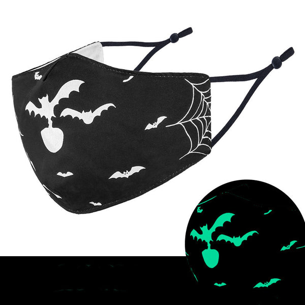 Mascarilla Halloween 3D Luminiscente de Tres Capas — 6 Diseños