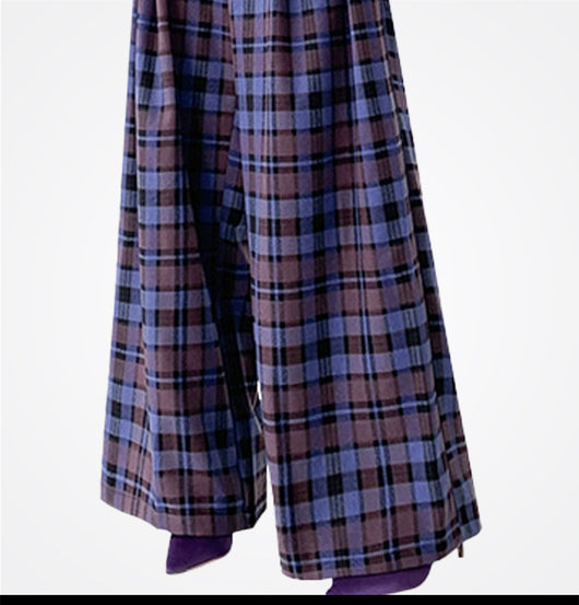 Pantalones Anchos de Cintura Alta Reductores Estilo Retro para Mujer - Image 9