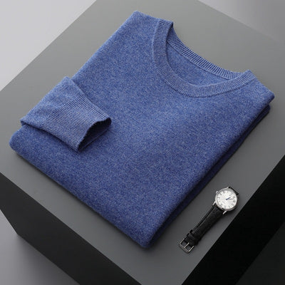 Suéter de Cuello Redondo 100% Cashmere para Hombre - Otoño e Invierno - Image 10