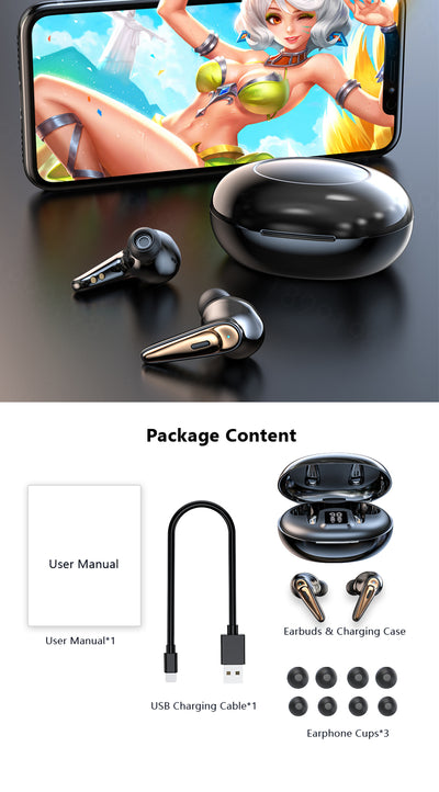 Auriculares Bluetooth Deportivos 9D HiFi con Pantalla Digital y Control Táctil - Image 13