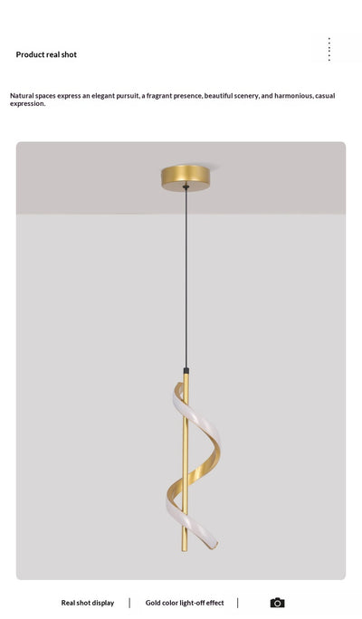 Lámpara Espiral Moderna para Comedor y Dormitorio - Image 21