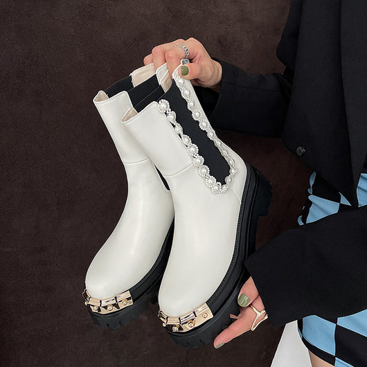 Botas Martin de Cuero Genuino con Tacón Reforzado y Detalles Artesanales - Image 7