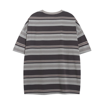 Camiseta Hombre Cuello Redondo Rayas Manga Corta - Image 14