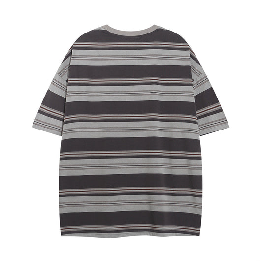 Camiseta Hombre Cuello Redondo Rayas Manga Corta - Image 14