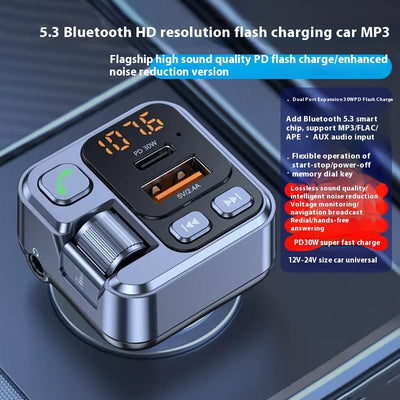 Receptor Bluetooth MP3 con Cargador Rápido para Auto - Image 5