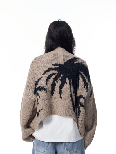 Cardigan de Punto Cuello V Mujer Estilo Relajado Suéter Holgado - Image 17