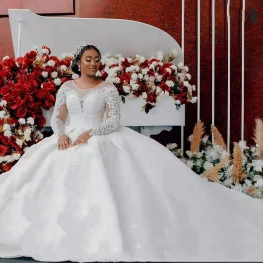 Vestido de Novia Elegante con Mangas Largas - Image 5