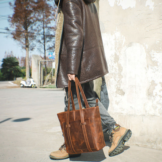 Bolso de Hombro para Mujer en Cuero Genuino - Capacidad Extra Grande - Image 10