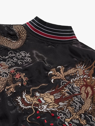 Chaqueta Bordada de Dragón Volador y Nubes de Buen Augurio - Image 14