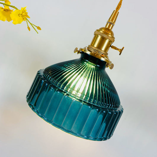 Lámpara Colgante Nórdica Retro con Cristal y Latón - Image 13