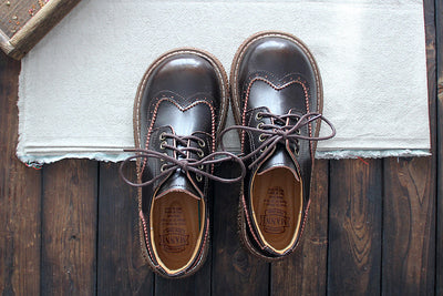 Zapatos de Cuero para Mujer Estilo Retro Literario - Image 5