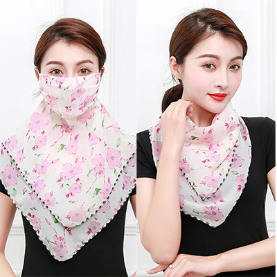 Pañuelo de seda protector solar para cuello y escote - Image 5