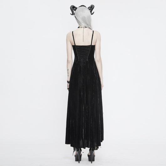 Vestido Gótico Vintage con Tirante Único para Mujer - Image 10