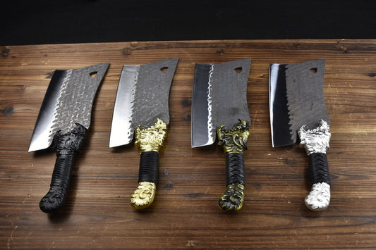 Cuchillo Divisor Cabeza de Tigre con Mango Redondo - Image 2
