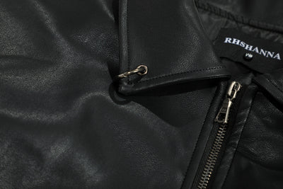 Chaqueta de Cuero PU Estilo Urbano Americano con Algodón - Image 16