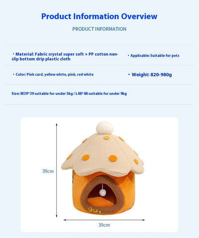 Casa Desmontable para Gatos y Perros Pequeños - Nido Acogedor - Image 7