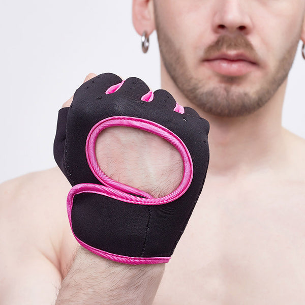 Guantes Deportivos de Protección Medio Dedo para Esquí, Ciclismo y Fitness