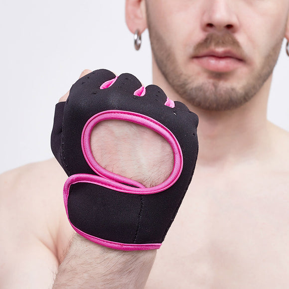 Luvas Esportivas de Proteção Meio Dedo para Esqui, Ciclismo e Fitness