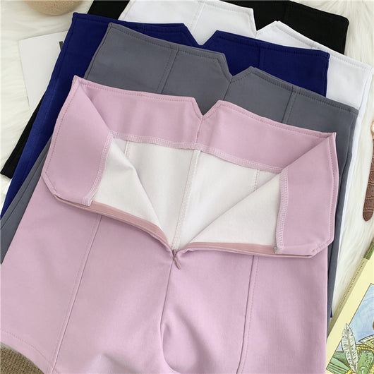 Shorts Anchos de Tiro Alto Elásticos para Mujer - Image 9