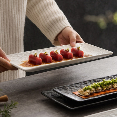 Plato Rectangular de Cerámica Premium para Sushi - Image 2