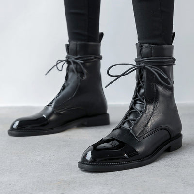 Botas Martin Planas de Cuero Suave - Estilo Británico Versátil para Mujer - Image 4