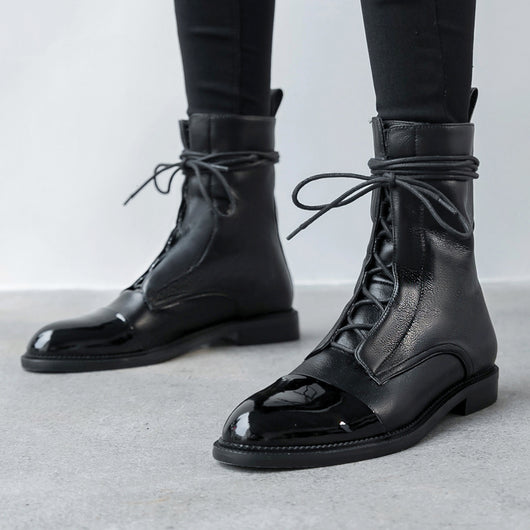 Botas Martin Planas de Cuero Suave - Estilo Británico Versátil para Mujer - Image 4