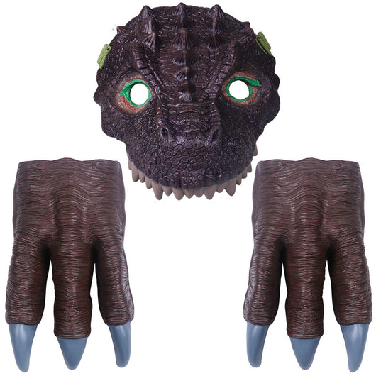 Set de Disfraz Dinosaurio con Máscara, Garras y Accesorios de Juego - Image 2