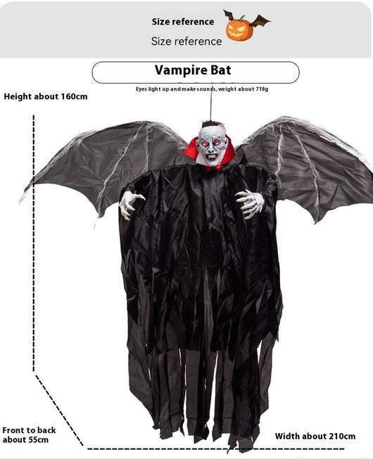 Colgante Murciélago Vampiro Luminoso con Inducción - Decoración Atmosférica - Image 12