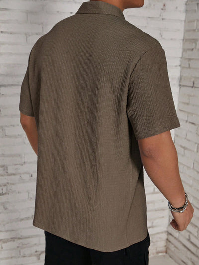 Camisa Casual Retro Resort con Cuello Solapa para Hombre - Image 35