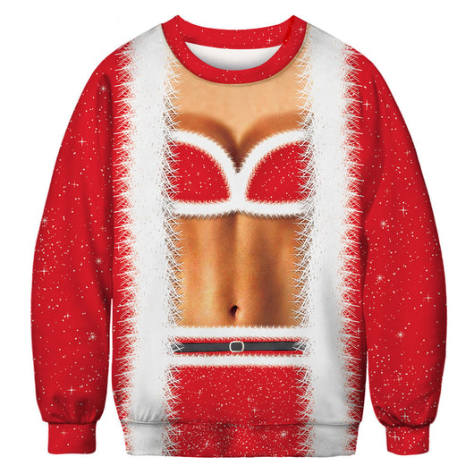Sudadera Navideña Personalizada con Capucha y Estampado Digital de Papá Noel - Image 14