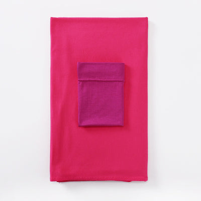 Black minimalist modal bottom hat integrated scarf, folded neatly on a white background. - Image 22